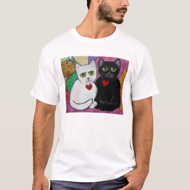 T-shirts Gatos felizes (Frente)