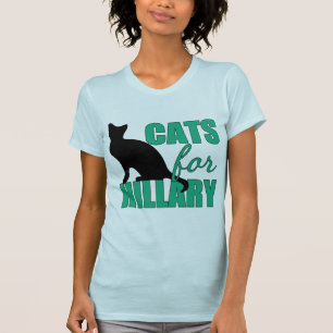 T-shirts Gatos para Hillary