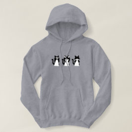 T-shirts Gatos Preto e Branco | Três Gatinhos Sábios