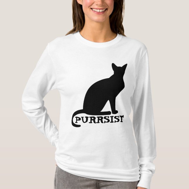 T-Shirts Gatos PURRSIST (Frente)