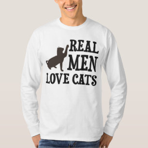 T-shirts Gatos reais do amor dos homens
