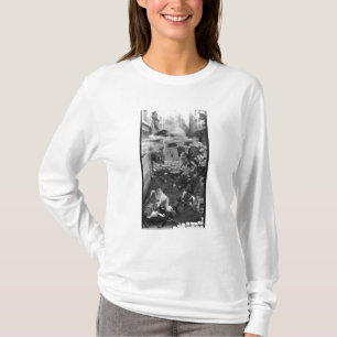T-shirts Gavroche que recolhe cartuchos
