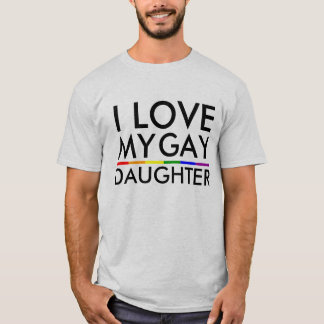 T-SHIRTS GAY E ORGULHO LESBIANO EU AMO MINHA FILHA GAY