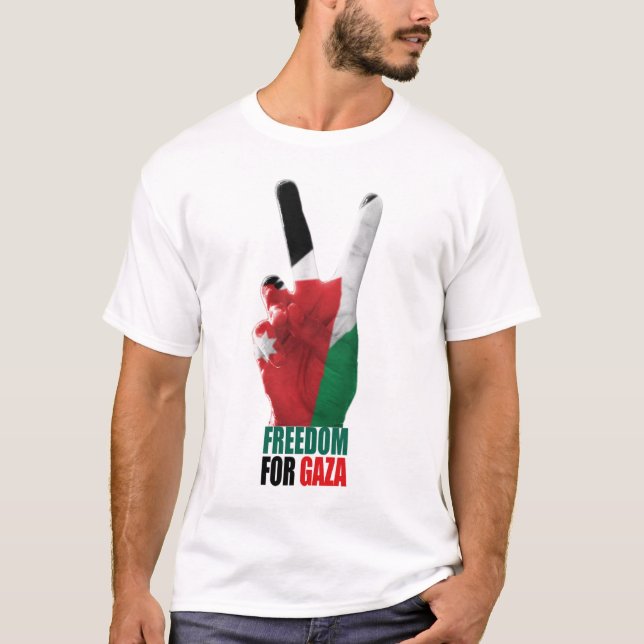 T-shirts Gaza livre AGORA! (Frente)