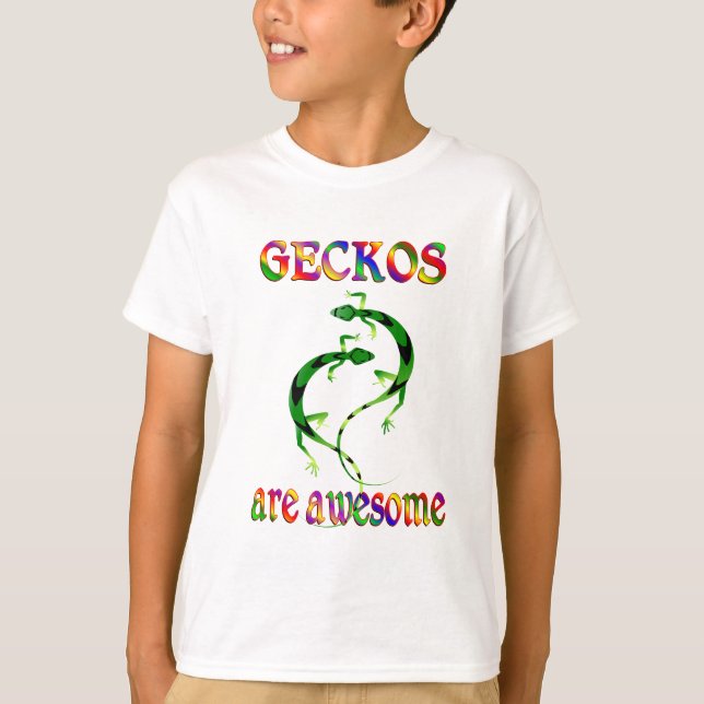 T-shirts Geckos são incríveis (Frente)