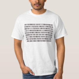 T-shirts Geek de computador 101010 Código binário - Camisa-