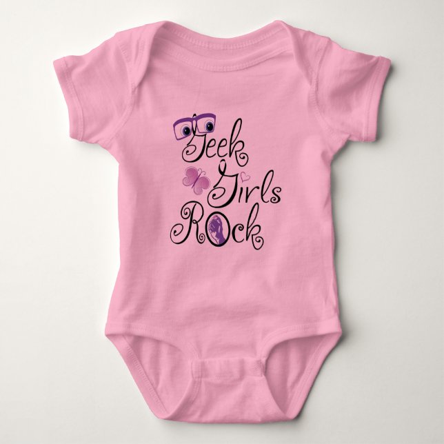 T-shirts Geek Girls Rock (Frente)