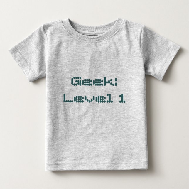 T-shirts Geek: Nível 1 (Frente)