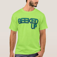GEEKED ACIMA das caras azuis da dança do empurrão