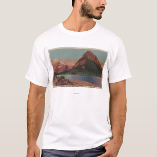 T-shirts Geleira, TA - vista de Grinnell Mt. & Swiftcurren