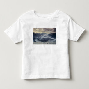 T-shirts Gelo da Lowell Glacier flui para o rio Alsek em