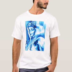 T-shirts Gelo metálico do chapéu de Alisha