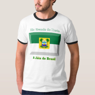 T-shirts Gema da bandeira do Rio Grande do Norte