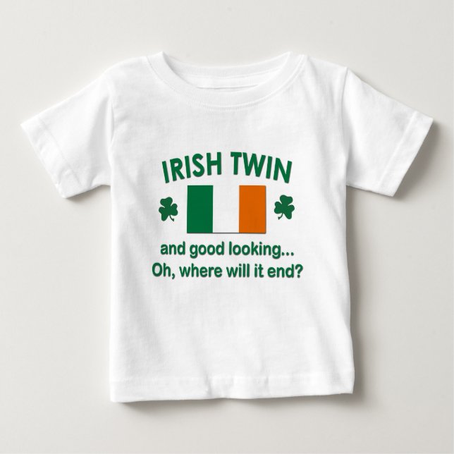 T-shirts Gêmeo irlandês bonito (Frente)