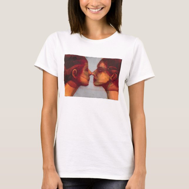 T-shirts Gêmeo pequeno 2003-07 do espelho (Frente)