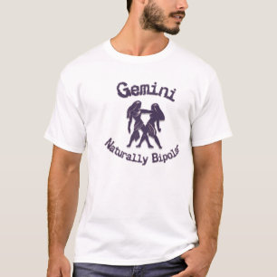 T-shirts Gêmeos:  Naturalmente bipolar