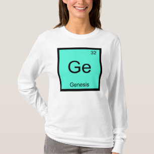 T-shirts Gênesis Nome Química Elemento Tabela Periódica