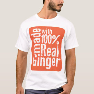 T-shirts Gengibre real de 100%