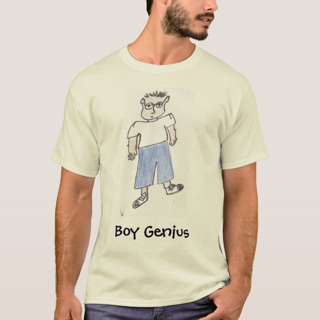 T-shirts Gênio do menino (Frente)