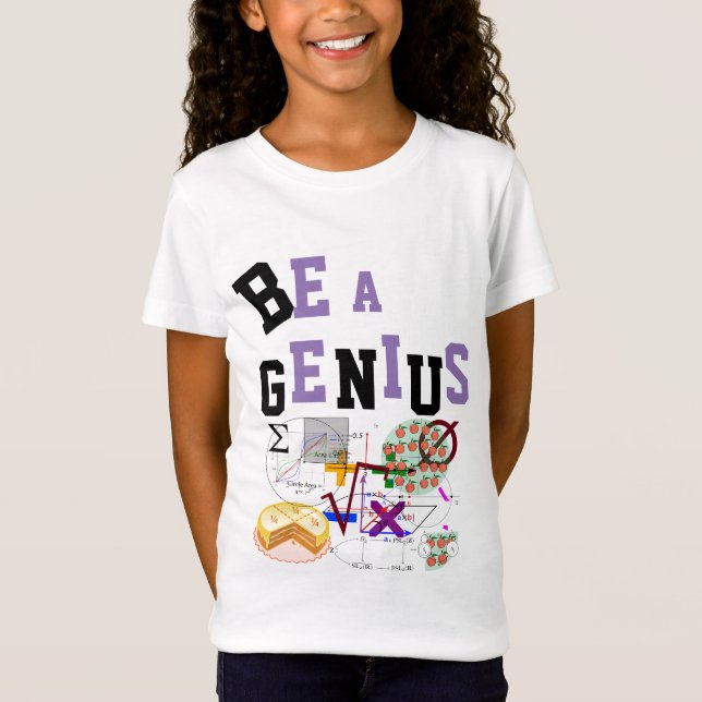 T-shirts GENIUS Tshirt 4 Nome das raparigas nas costas (Frente)