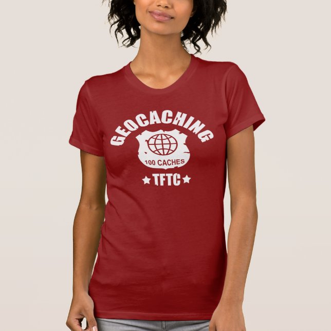 T-shirts Geocaching Award 100 (Frente)