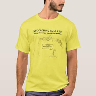T-shirts Geocaching DNF - Acima de uma árvore