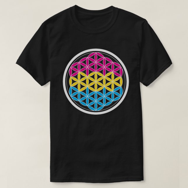 T-shirts geometria pan-sagrada (Frente do Design)