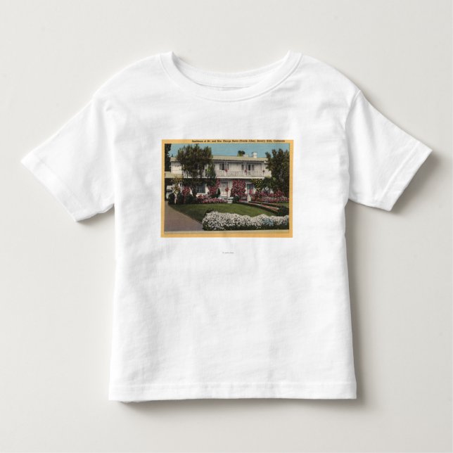 T-shirts George Burns e casa de Gracie Allen (Frente)