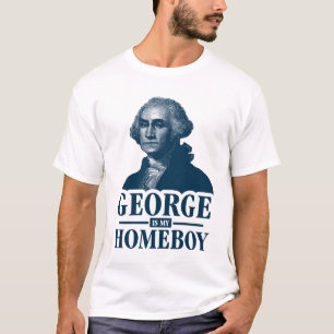 T-shirts George Washington é meu ficar em casa