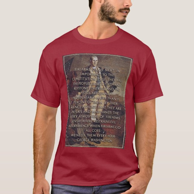 T-shirts George Washington: Os dentes da liberdade do (Frente)