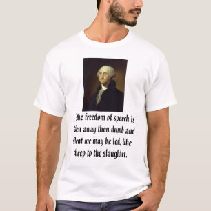 T-shirts George Washington, se a liberdade de expressão é…