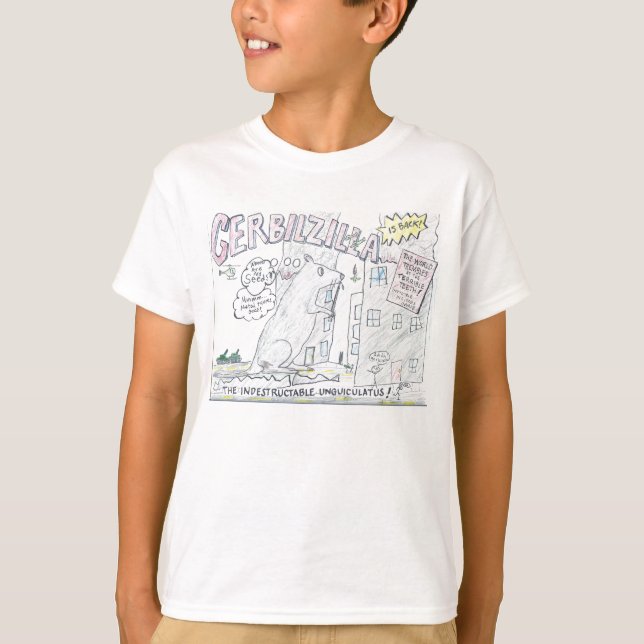 T-shirts Gerbilzilla (Frente)
