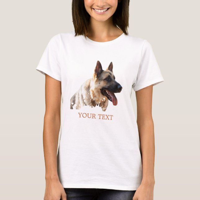 T-shirts German shepherd (Frente)
