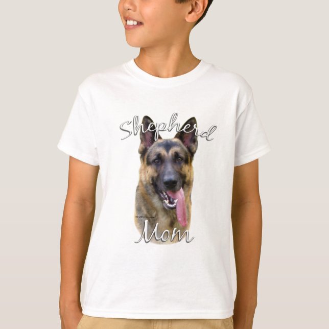 T-shirts German shepherd Mãe 2 (Frente)
