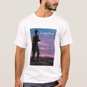 T-shirts Gettysburg - pouca parte superior redonda