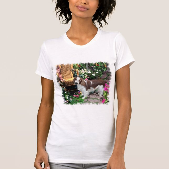 T-shirts Gifes de Arte do Welsh Springer Spaniel (Frente)