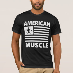 T-shirts Ginásio e fitness Músculo Americano