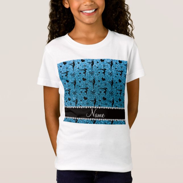 T-shirts Ginástica conhecida personalizada do brilho dos (Frente)