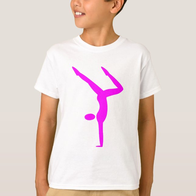 T-shirts Ginástica - Magenta (Frente)