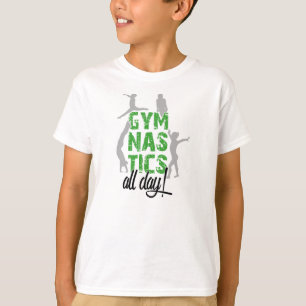T-shirts Ginástica o dia inteiro• Luva longa