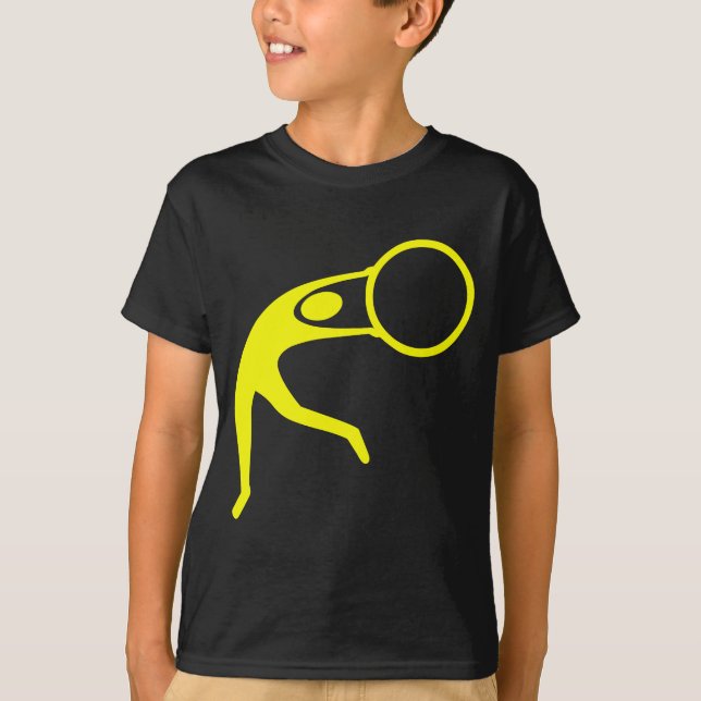 T-shirts Ginástica Rítmica Figura - Amarelo (Frente)