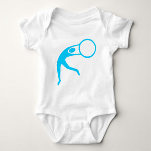 T-shirts Ginástica Rítmica Figura - Azul-Céu