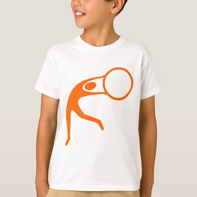T-shirts Ginástica Rítmica Figura - Laranja (Frente)