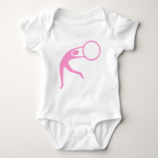 T-shirts Ginástica Rítmica Figura - Rosa (Frente)