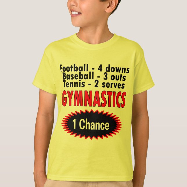 T-shirts Ginástica um lado da possibilidade 1 (Frente)