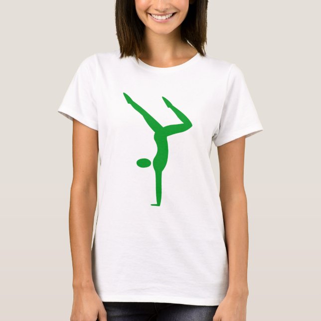 T-shirts Ginástica - Verde Grass (Frente)
