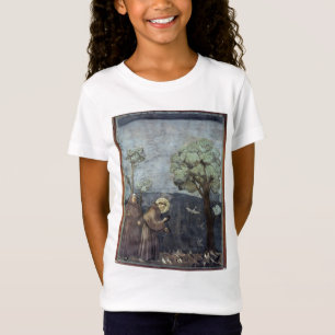T-shirts Giotto: St Francis que Preaching aos pássaros