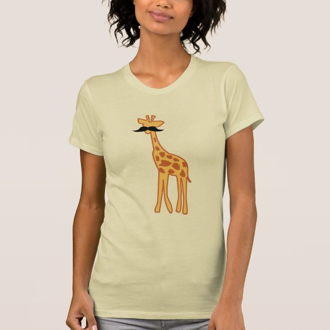 T-shirts Girafa com bigode (Frente)