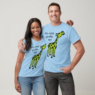 T-shirts girafa, eu sou o que girafa-ter!