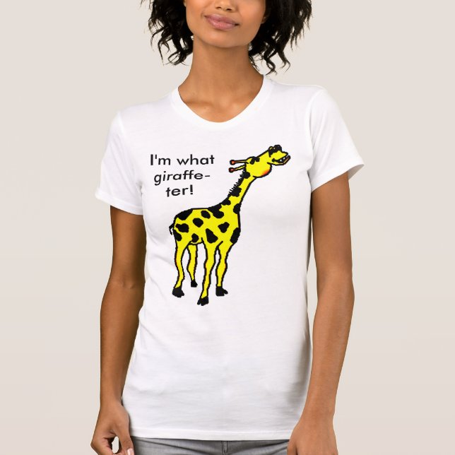 T-shirts girafa, eu sou que girafa-ter! (Frente)